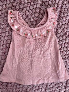 Mini Boden Strawberry Top Size 2